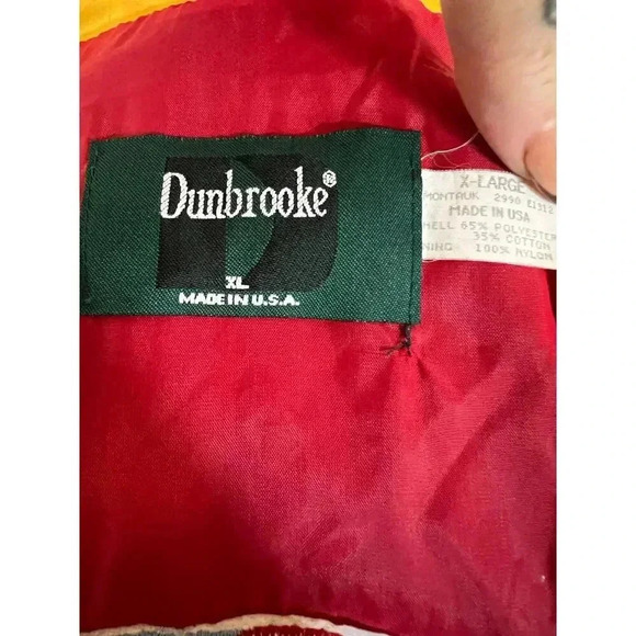 DUNBROOKE vintage COLORBLOCK JACKET SUNDOWNERS WOMENS XL - Picture 2 of 8